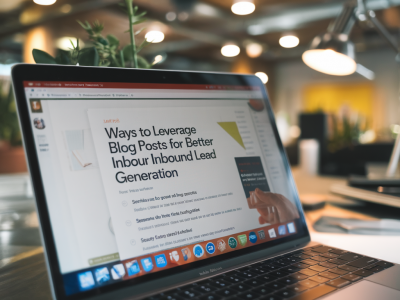 Ways to leverage blog posts for better inbound lead generation