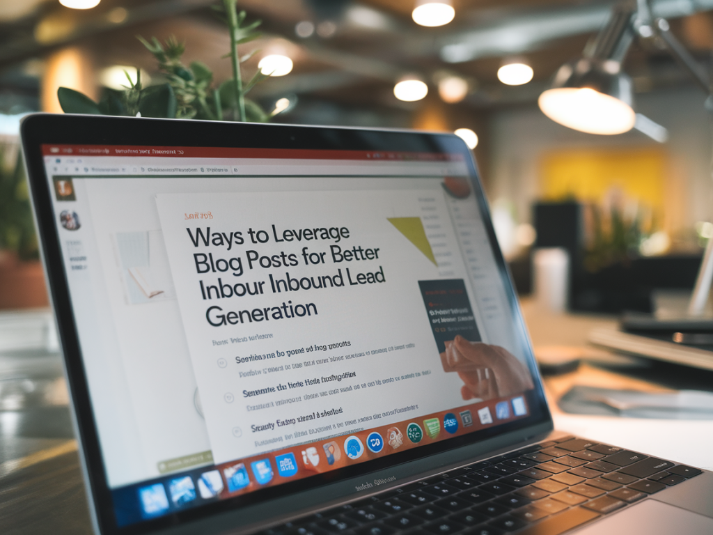 Ways to leverage blog posts for better inbound lead generation