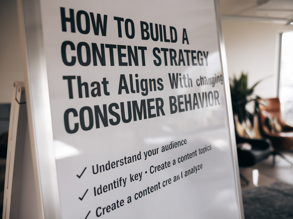 How to build a content strategy that aligns with changing consumer behavior